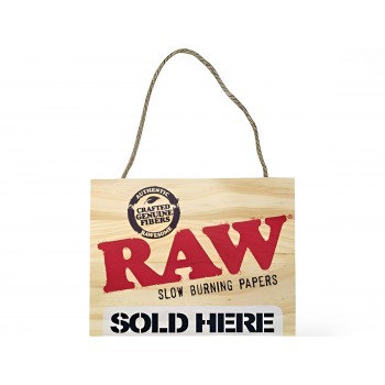 Raw Painted Wood Sign - Sold Here 